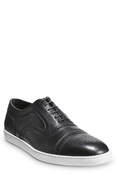 Shop Allen Edmonds Strand Cap Toe Oxford Sneaker In Black Leather