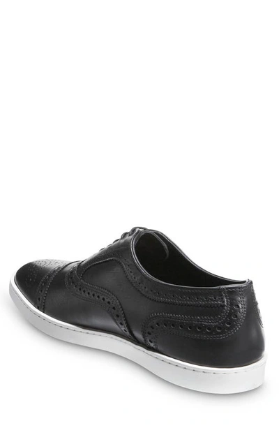 Shop Allen Edmonds Strand Cap Toe Oxford Sneaker In Black Leather