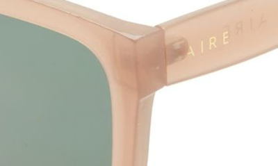 Shop Aire Abstraction 50mm Rectangular Sunglasses In Fawn