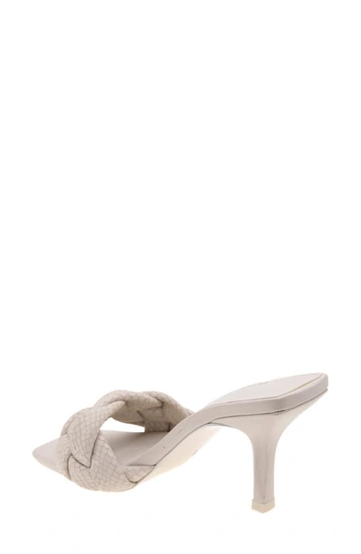 Shop Bcbgeneration Marlino Snake Embossed Slide Sandal In Pearl Breach Leather