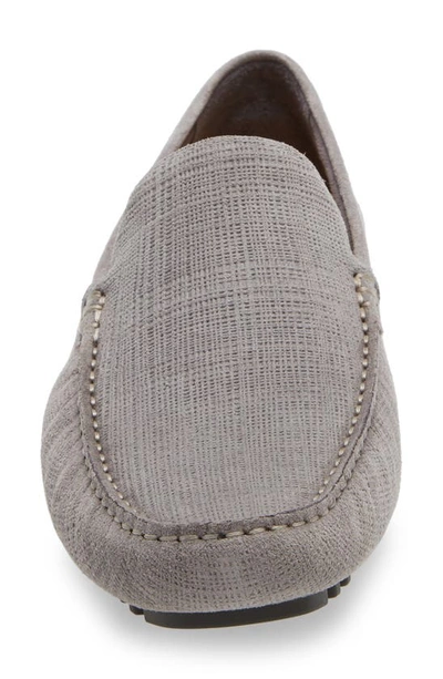 Shop Nordstrom Bend Venetian Driving Shoe In Grey Textured Suede
