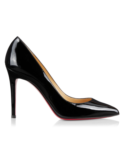 Shop Christian Louboutin Women's Pigalle Plato 100 Patent Leather Pumps In Black