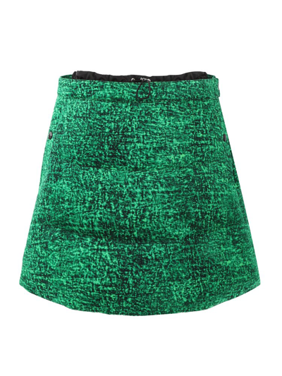 Shop Moncler Genius Moncler X Jw Anderson Drawstring Mini Skirt In Green