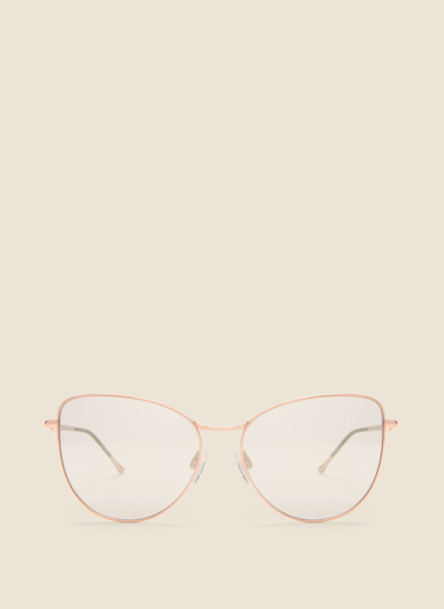 Shop Dkny Women's Cat Eye Rose Gold Glasses