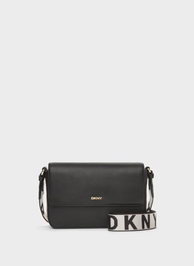 DKNY WINONNA Flap Crossbody, Black: Handbags