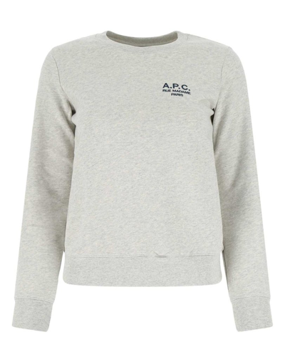 Shop Apc A.p.c. Logo In Grey