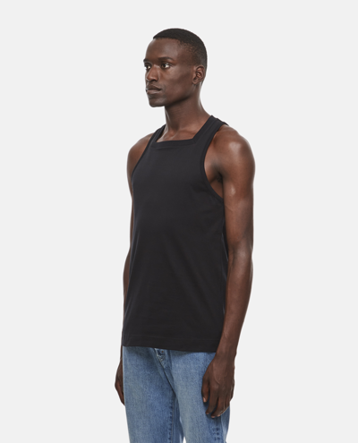 Shop Givenchy Cotton Tank Top In Black