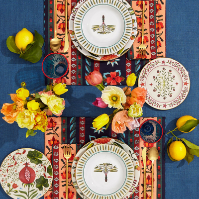 La Doublej Dessert Plates Set Of 2 In Eye Vines