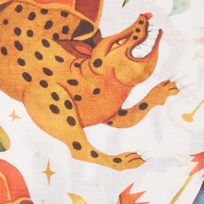 Shop La Doublej Large Napkins Set Of 2 (45x45) In Jungle Book