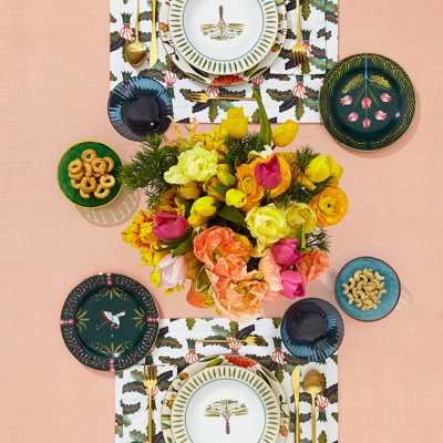 La Doublej Placemat Set Of 2 In Palms