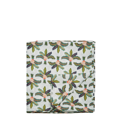 Shop La Doublej Large Tablecloth (180x350) In Linen Palms
