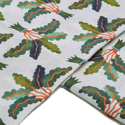 La Doublej Large Tablecloth (180x350) In Linen Palms