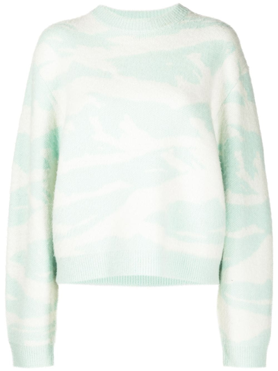 Shop Aztech Mountain Abstract-pattern Print Jumper In Blue