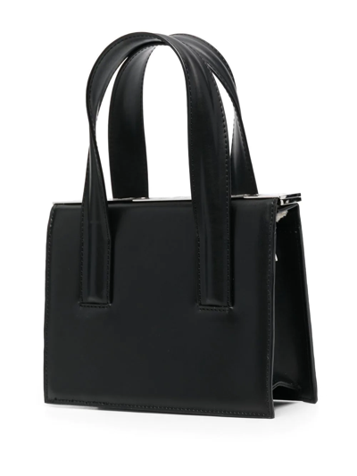 Shop Misbhv Trinity Leather Handbag In Black