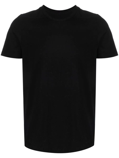 Shop Rick Owens Round-neck Cotton T-shirt In Black