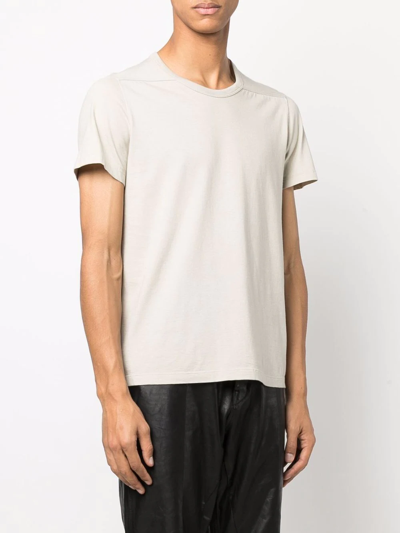 Shop Rick Owens Round-neck Cotton T-shirt In Neutrals