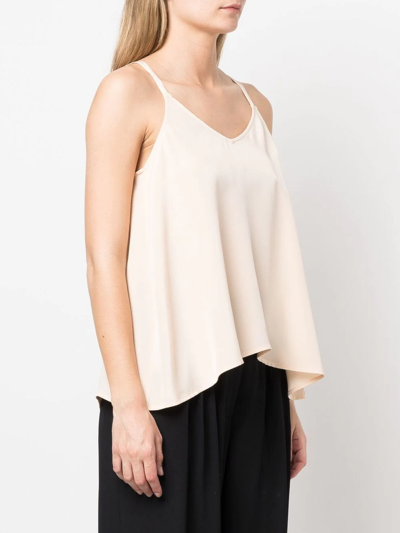 Max & Moi Loose-fit Strappy Silk Top In Pink