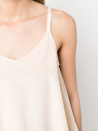 Max & Moi Loose-fit Strappy Silk Top In Pink