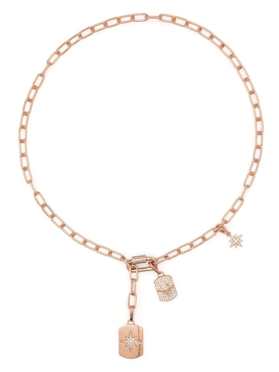 Shop Apm Monaco Charm-detail Chain-link Necklace In Gold