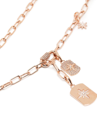 Shop Apm Monaco Charm-detail Chain-link Necklace In Gold