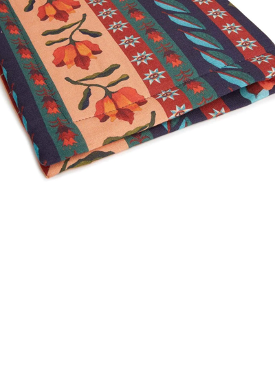 Shop La Doublej Strisce Set Of Two Table Mats In Blue