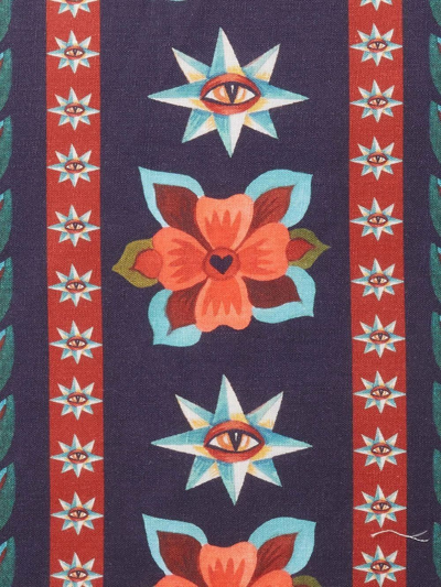 La Doublej Strisce Set Of Two Table Mats In Blue