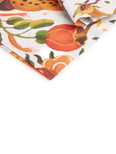 La Doublej Jungle Book Set Of Two Large Napkins In White