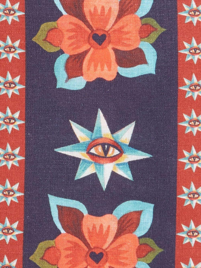 La Doublej Strisce Set Of Two Large Napkins In Blue
