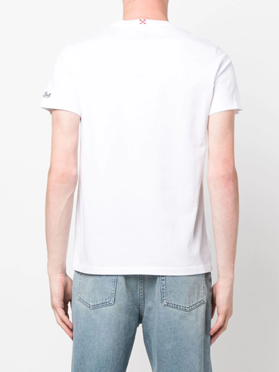 Shop Mc2 Saint Barth Graphic-print Cotton T-shirt In White