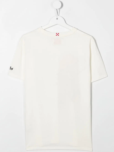 Shop Mc2 Saint Barth Teen Mario Graphic-print T-shirt In White
