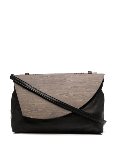 Shop Discord Yohji Yamamoto Namu Asymmetric Crossbody Bag In Black