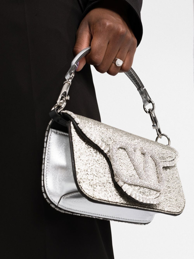 Vlogo Small Loco Crystal Embellished – Keeks Designer Handbags