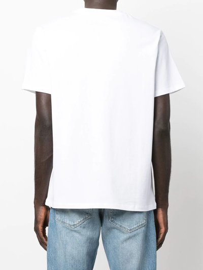 Shop Apc Logo-print Cotton T-shirt In White