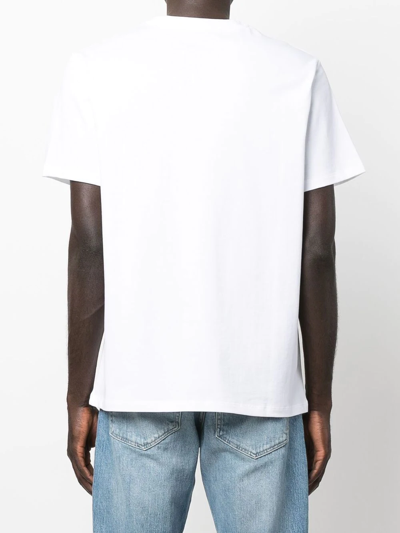 Shop A.p.c. Logo-print Cotton T-shirt In White