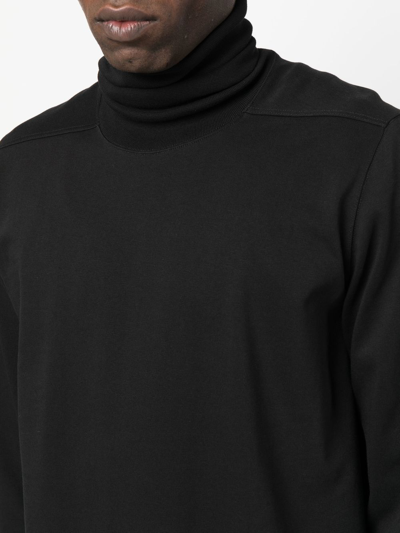 Shop Rick Owens Surf T Roll-neck Sweatshirt In Black