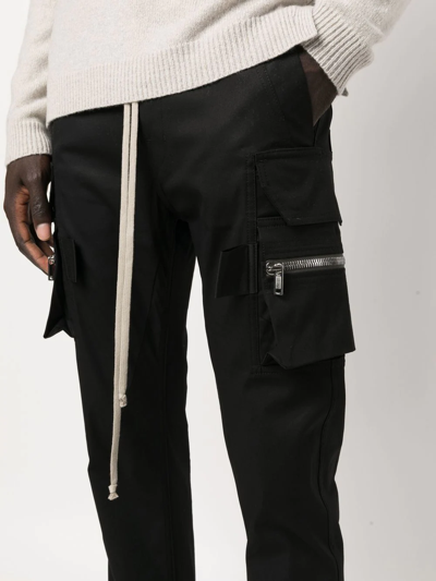 Shop Rick Owens Mastodon Cargo Trousers In Black