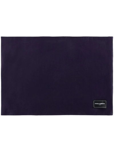 Dolce & Gabbana Blu Mediterraneo-print Placemat And Napkin Set In Blue