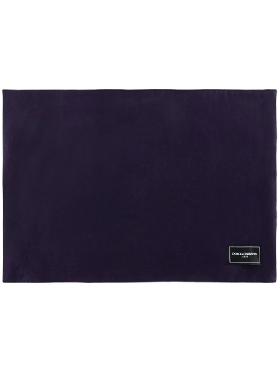 Dolce & Gabbana Blu Mediterraneo-print Placemat And Napkin Set In Blue