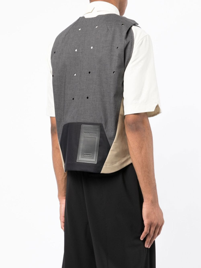 A-cold-wall* X Mackintosh Panelled Gilet In Grey