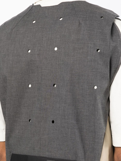 Shop A-cold-wall* Panelled Gilet In Grey