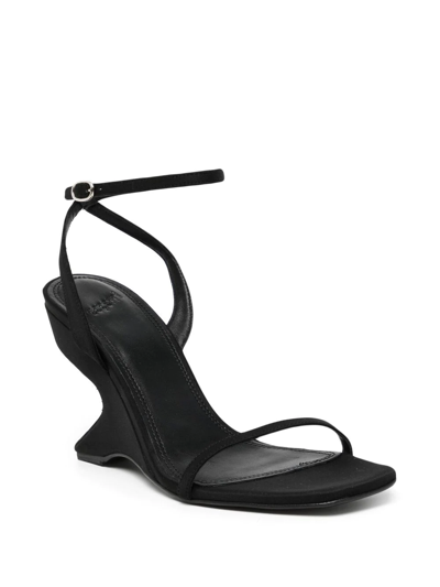 Coperni Gravity Sculpted-heel Sandals In Black