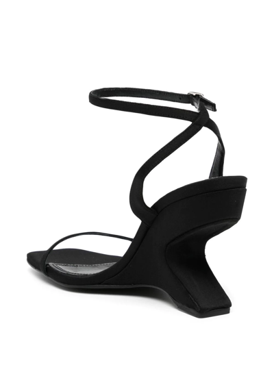 Coperni Gravity Sculpted-heel Sandals In Black