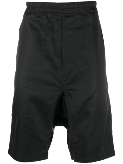 Shop Junya Watanabe Drop-crotch Knee-length Shorts In Black