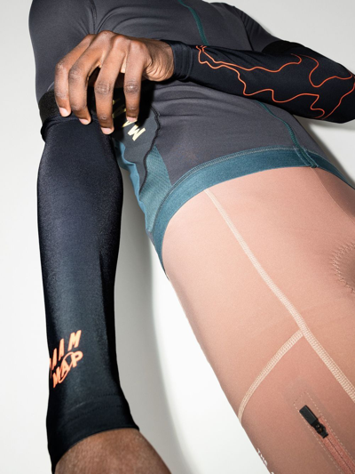 Shop Maap X Pam Graphic-print Arm Warmers In Black
