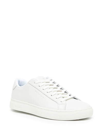 Ps By Paul Smith Rex Rainbow-stripe Low-top Sneakers In White
