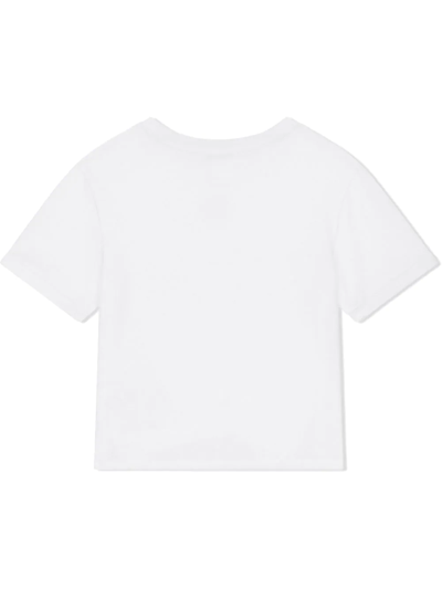 Shop Dolce & Gabbana Dg-logo Cotton T-shirt In White
