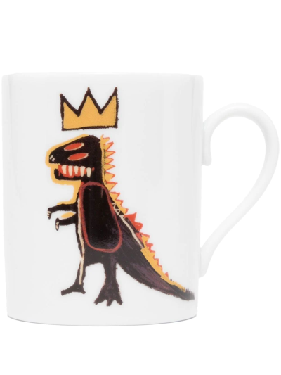 Shop Ligne Blanche X Jean-michel Basquiat God Dragon Mug In White