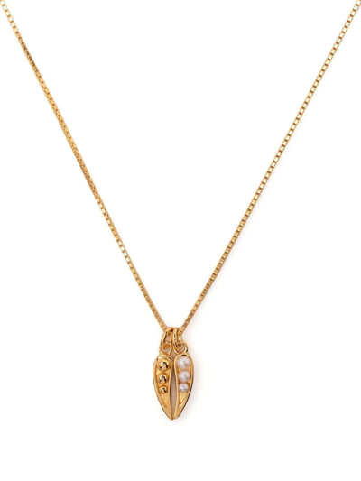 Shop Rachel Jackson Kindred Duo Pearl Necklace In Gold