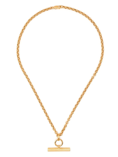 Shop Rachel Jackson Chunky Bar Necklace In Gold