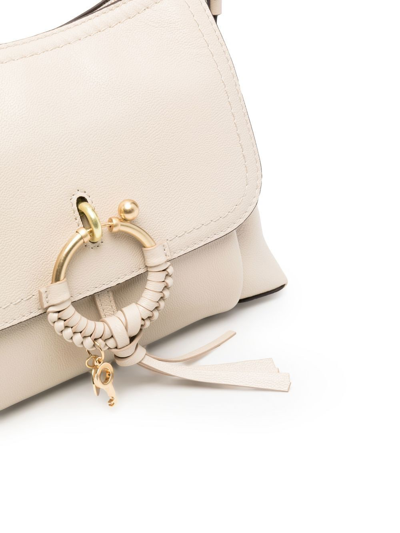 Shop See By Chloé Joan Leather Shoulder Bag In Neutrals